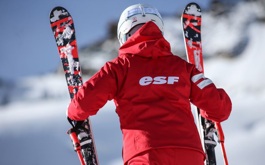 ESF - ESI personnalisée JUSTINE Boîte à médailles de ski 
